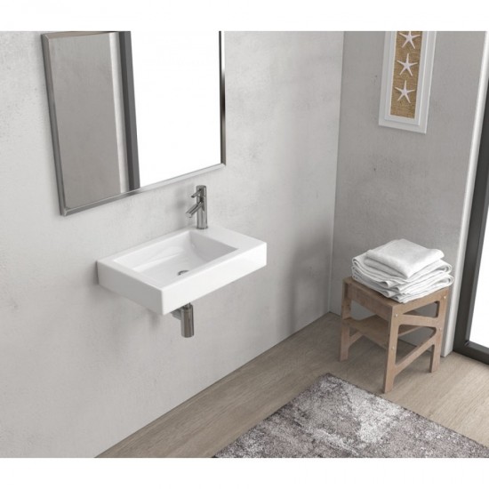 Νιπτήρας Μπάνιου Πορσελάνης Karag 4056 Minos 55x35cm Λευκός Νιπτήρας Μπάνιου Πορσελάνης Karag 4056 Minos 55x35cm Λευκός