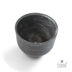 Μαρμάρινος Νιπτήρας Επιτραπέζιος Φ42cm Fossil Bucket Marble MR42-410 Grey Μαρμάρινος Νιπτήρας Επιτραπέζιος Φ42cm Fossil Bucket Marble MR42-410 Grey