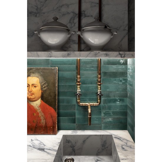Πλακάκι Marazzi 6x24 cm Lume Lux Turquoise MA9N Τυρκουάζ