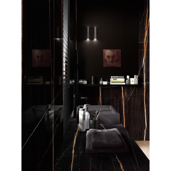 Πλακάκι Marazzi Allmarble Sahara Noir Lux Rt 75x150 cm MEL9 Γυαλιστερό Μαρμαριζέ