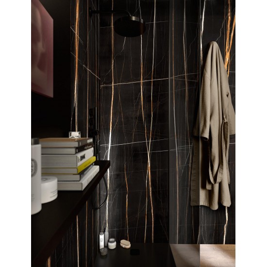Πλακάκι Marazzi Allmarble Sahara Noir Lux Rt 75x150 cm MEL9 Γυαλιστερό Μαρμαριζέ