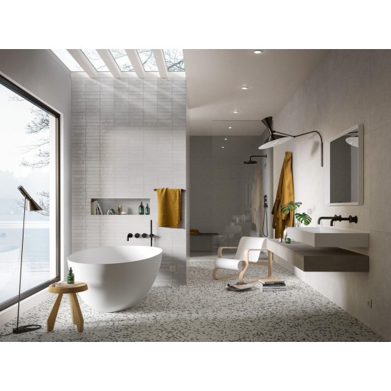 Πλακάκι Marazzi 6x24 cm Lume Lux White M6RN Λευκό