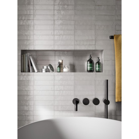 Πλακάκι Marazzi 6x24 cm Lume Lux White M6RN Λευκό