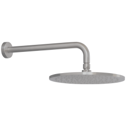 Κεφαλή Ντους 25cm με Βραχίονα 35cm La Torre Elle Inox Brushed