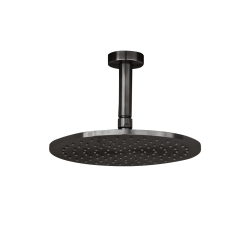 Κεφαλή Ντους 25cm με Βραχίονα 10cm La Torre Elle Black Brushed