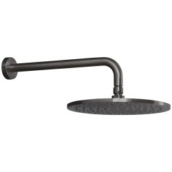 Κεφαλή Ντους 25cm με Βραχίονα 35cm La Torre Elle Black Brushed