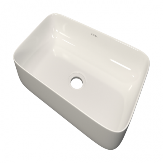 Επικαθήμενος Νιπτήρας Μπάνιου Πορσελάνης Soncera Napoli 60x40cm 210000023 Λευκός