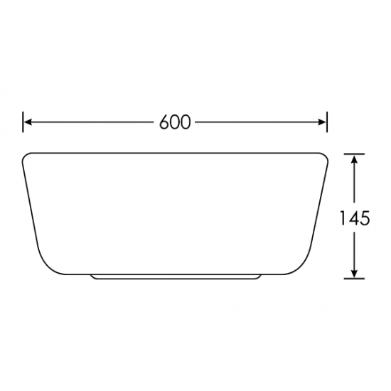 Επικαθήμενος Νιπτήρας Μπάνιου Πορσελάνης Soncera Napoli 60x40cm 210000023 Λευκός
