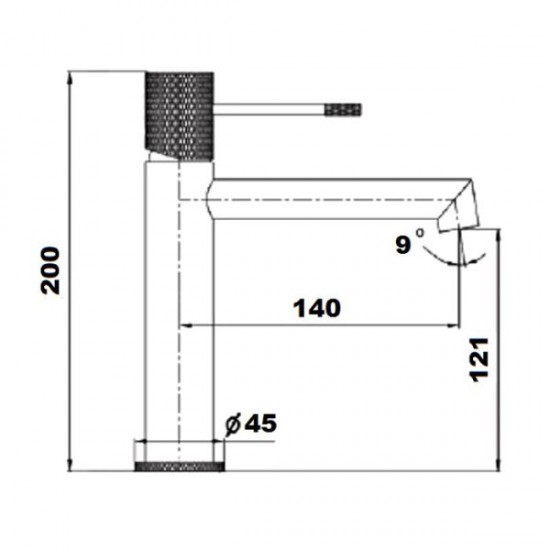 Μπαταρία Νιπτήρος Orabella Terra 10184 Black Matt Με Βαλβίδα Clic Clac Μπαταρία Νιπτήρος Orabella Terra 10184 Black Matt Με Βαλβίδα Clic Clac