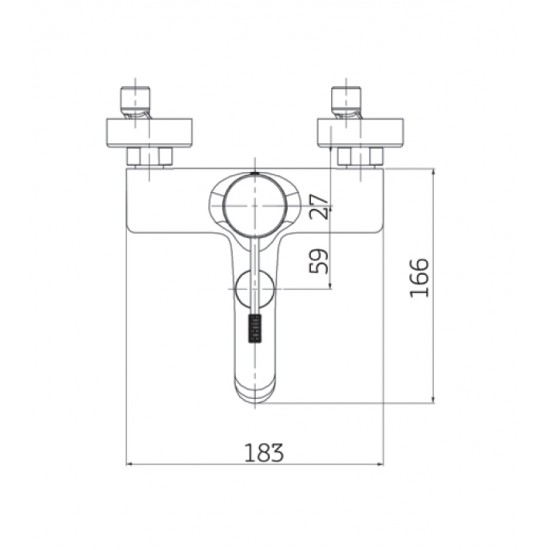 Μπαταρία Λουτρού Orabella Terra 10193 Brushed Gold Με Τηλέφωνο 