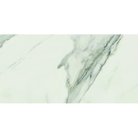 Πλακάκι Patmos 60Χ120 Retificatto Baldocer Λευκό Γυαλιστερό Απομίμησης Μαρμάρου