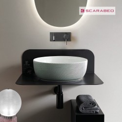 Έπιπλο Scarabeo Plana 60 Black Matt 2553-NROP Χωρίς Νιπτήρα