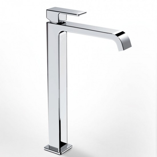 Μπαταρία Νιπτήρος Ψηλή La Torre Profili Plus Chrome 46501-100 Χρωμέ Με Βαλβίδα Clic-Clac