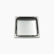 Σχάρα Duscheline Τετράγωνη Santo 15x15 mm με έξοδο Φ 100mm DU-697100 Inox Χρωμέ Γυαλιστερό