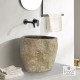 Μαρμάρινος Νιπτήρας Επιτραπέζιος Φ40-50cm Fossil Bucket Riverstone RP35 Μαρμάρινος Νιπτήρας Επιτραπέζιος Φ40-50cm Fossil Bucket Riverstone RP35