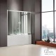 Ευθύγραμμη Καμπίνα Μπανιέρας Axis Slider 2+2 157-161 x 140cm Clean Glass Chrome Ευθύγραμμη Καμπίνα Μπανιέρας Axis Slider 2+2 157-161 x 140cm Clean Glass Chrome