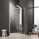 Ευθύγραμμη Καμπίνα Ντουζιέρας Axis Slider 1+1 127-131 x 185cm Clean Glass Chrome Ευθύγραμμη Καμπίνα Ντουζιέρας Axis Slider 1+1 127-131 x 185cm Clean Glass Chrome