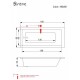 Μπανιέρα Υδρομασάζ Sirene Cubic ένθετη ή με ποδιά 180 x 80 cm Μπανιέρα Υδρομασάζ Sirene Cubic ένθετη ή με ποδιά 180 x 80 cm