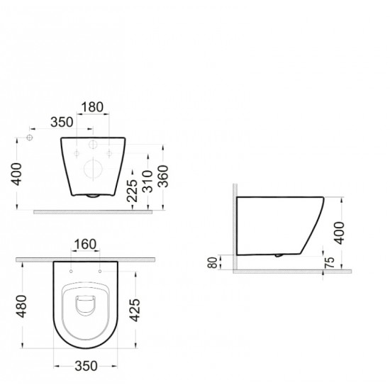 Λεκάνη Κρεμαστή Bianco Ceramica Vito VT01000SC-300 με Κάλυμμα Slim Soft Close Αντιβακτηριακό Βακελίτη Λεκάνη Κρεμαστή Bianco Ceramica Vito VT01000SC-300 με Κάλυμμα Slim Soft Close Αντιβακτηριακό Βακελίτη