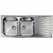 Ανοξείδωτος Νεροχύτης 116×50 Ένθετος Sanitec Cometa 11457 2VR Inox Σατινέ