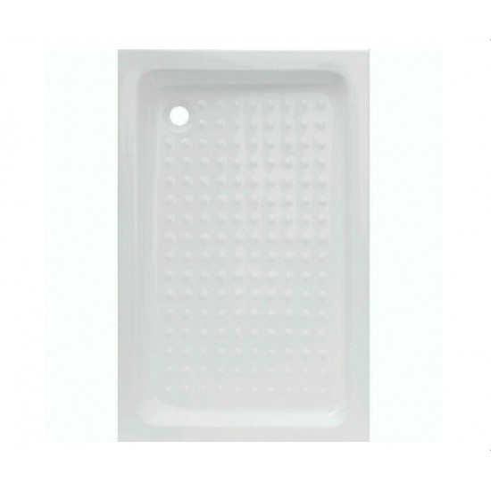 Ντουζιέρα Ορθογώνια Tema Simple 80x120x10cm SI80120 Λευκό Ντουζιέρα Ορθογώνια Tema Simple 80x120x10cm SI80120 Λευκό
