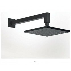 Τετράγωνη Κεφαλή Ντουζ 30x30cm Almar Emotion με βραχίονα 35cm E044043-400 και R50802-400 Black Matt
