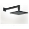 Τετράγωνη Κεφαλή Ντουζ 30x30cm Almar Emotion με βραχίονα 35cm E044043-400 και R50802-400 Black Matt
