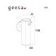 Επίτοιχο Dispenser Geesa By Tiger 125 ml 3060-111 Inox