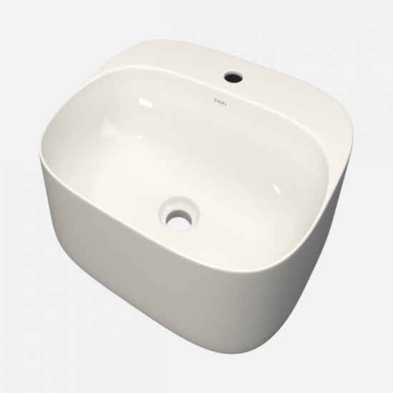 Επικαθήμενος Νιπτήρας Μπάνιου Πορσελάνης Soncera Tuli 45Χ40εκ. με Δυνατότητα Τοποθέτησης και ως Κρεμαστός 210000010 Λευκός