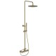 Στήλη Ντουζ 2 Εξόδων με Μπαταρία Teorema Lab 3215344 Soft Brass