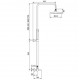 Στήλη Ντουζ 2 Εξόδων με Μπαταρία Teorema Lab 6015343 White Matt Στήλη Ντουζ 2 Εξόδων με Μπαταρία Teorema Lab 6015343 White Matt
