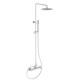Στήλη Ντουζ 2 Εξόδων με Μπαταρία Teorema Lab 6015343 White Matt Στήλη Ντουζ 2 Εξόδων με Μπαταρία Teorema Lab 6015343 White Matt