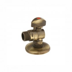 Σφαιρικός Γωνιακός Διακόπτης Μπρονζέ Χωρίς Ροζέτα (06-1055/BS) Viospiral