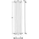 Θερμαντικό σώμα μπάνιου χρωμέ DIVINA 122×420×1800mm KARAG Θερμαντικό σώμα μπάνιου χρωμέ DIVINA 122×420×1800mm KARAG