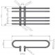 Θερμαντικό Σώμα Μπάνιου Χρωμέ DORA 180×700×400mm KARAG Θερμαντικό Σώμα Μπάνιου Χρωμέ DORA 180×700×400mm KARAG
