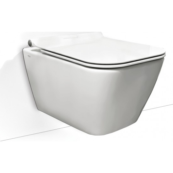 Λεκάνη Κρεμαστή Serel Rita Rimless RT2600 52 εκ. Πορσελάνης Λευκή με Κάλυμμα Αντιβακτηριακό Βακελίτη Soft Close Λεκάνη Κρεμαστή Serel Rita Rimless RT2600 52 εκ. Πορσελάνης Λευκή με Κάλυμμα Αντιβακτηριακό Βακελίτη Soft Close