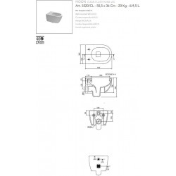 Λεκάνη Κρεμαστή Scarabeo Moon Rimless CleanFlush 50,5 εκ. 552000SC-401 Μάυρη Ματ Πορσελάνης με Κάλυμμα Duroplast Slim Soft Close Λεκάνη Κρεμαστή Scarabeo Moon Rimless CleanFlush 50,5 εκ. 552000SC-401 Μάυρη Ματ Πορσελάνης με Κάλυμμα Duroplast Slim Soft Close