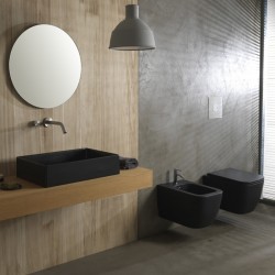 Λεκάνη Κρεμαστή Scarabeo Teorema Slim 512600SC-401 52 εκ. Μάυρη Ματ Τετραγωνισμένη Πορσελάνης με Κάλυμμα Duroplast Slim Soft Close Λεκάνη Κρεμαστή Scarabeo Teorema Slim 512600SC-401 52 εκ. Μάυρη Ματ Τετραγωνισμένη Πορσελάνης με Κάλυμμα Duroplast Slim Soft Close