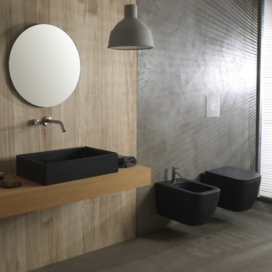 Λεκάνη Κρεμαστή Scarabeo Teorema Slim 512600SC-401 52 εκ. Μάυρη Ματ Τετραγωνισμένη Πορσελάνης με Κάλυμμα Duroplast Slim Soft Close Λεκάνη Κρεμαστή Scarabeo Teorema Slim 512600SC-401 52 εκ. Μάυρη Ματ Τετραγωνισμένη Πορσελάνης με Κάλυμμα Duroplast Slim Soft Close