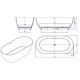 Μπανιέρα Acrilan Evelyn Solid Surface Ελεύθερης Τοποθέτησης Μπανιέρα Acrilan Evelyn Solid Surface Ελεύθερης Τοποθέτησης