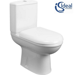 Λεκάνη Πορσελάνης Ideal Standard Soft Close Exacto R038201 (63CM) Rimless Λευκή Οριζόντιας Αποχέτευσης 