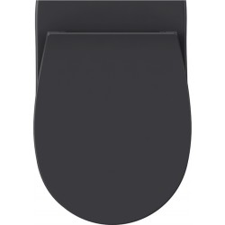 Λεκάνη Κρεμαστή Λεκάνη Κρεμαστή Bianco Ceramica Soft Close Lenta 381600C-421 Anthracite Matt με Κάλυμμα Αντιβακτηριακό Βακελίτη Soft Close Αποσπώμενο