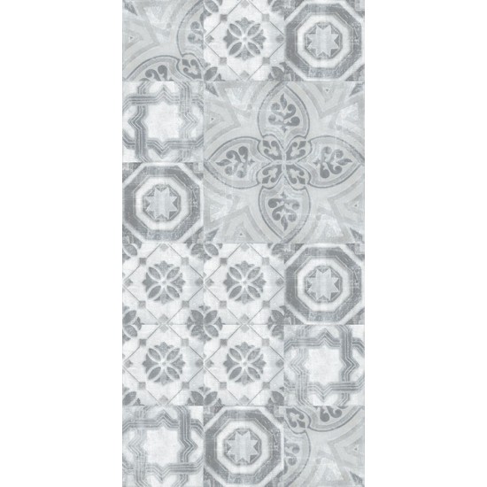 Πλακάκι Heritage 30x60 Γκρι Ματ Decor Patchwork
