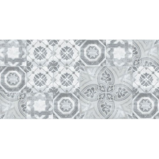 Πλακάκι Heritage 30x60 Γκρι Ματ Decor Patchwork