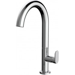 Μπαταρία Νιπτήρα Αναμεικτική Ψηλή Ορειχάλκινη Armando Vicario Slim Χρωμέ 500041-100 για Επιτραπέζιο Νιπτήρα με Ψηλό Περιστρεφόμενο Ρουξούνι και Βαλβίδα Κλικ-Κλακ με Ψηλό Περιστρεφόμενο Ρουξούνι και Βαλβίδα Κλικ-Κλακ