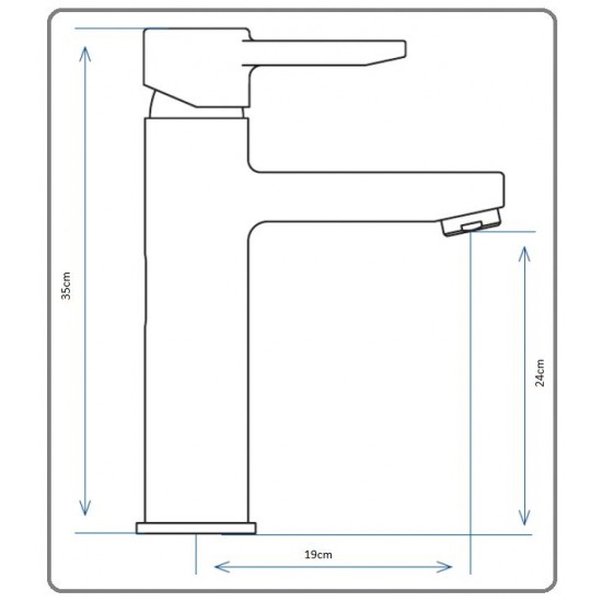 Μπαταρία Νιπτήρα Αναμεικτική Ψηλή Πάγκου για Επιτραπέζιο Νεροχύτη Ορειχάλκινη Viospiral Imani 10-6224 Χρωμέ 