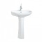 Κολώνα Δαπέδου Πορσελάνης Creavit Apollo PA250 Λευκή για Κρεμαστό Νιπτήρα