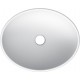Νιπτήρας Μπάνιου Λευκός Πορσελάνης  Scarabeo Ovo 8011-300 41Χ33,5 εκ. Επικαθήμενος Οβάλ Χωρίς Τρύπα Υπερχείλισης και με Αντιμικροβιακή Επίστρωση