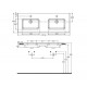 Νιπτήρας Μπάνιου Λευκός Πορσελάνης Bianco Ceramica Flat 36120 Slim 121.6 × 46 εκ. Ορθογώνιος Ένθετος Επίπλου με Δυνατότητα Τοποθέτησης και ως Επιτοίχιος Κρεμαστός με 2 Γούρνες Νιπτήρας Μπάνιου Λευκός Πορσελάνης Bianco Ceramica Flat 36120 Slim 121.6 × 46 εκ. Ορθογώνιος Ένθετος Επίπλου με Δυνατότητα Τοποθέτησης και ως Επιτοίχιος Κρεμαστός με 2 Γούρνες