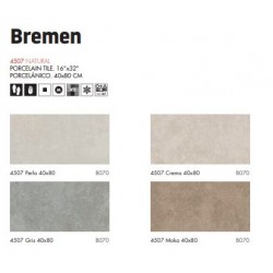 Πλακάκι Μπάνιου Bremen 4207 gris 40x80 cm Γκρι